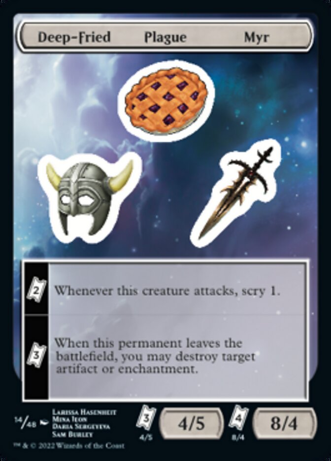 Deep-Fried Plague Myr [Unfinity Stickers] | Grognard Games