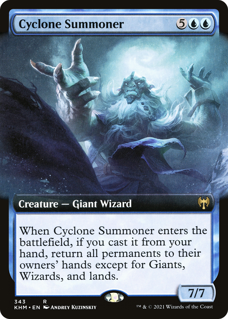 Cyclone Summoner (Extended Art) [Kaldheim] | Grognard Games