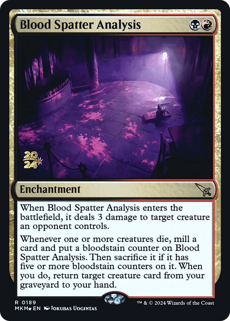 Blood Spatter Analysis [Murders at Karlov Manor Prerelease Promos] | Grognard Games