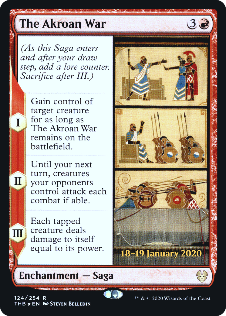 The Akroan War [Theros Beyond Death Prerelease Promos] | Grognard Games