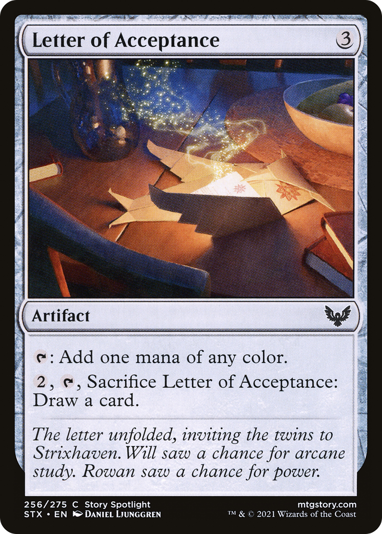 Letter of Acceptance [Strixhaven: School of Mages] | Grognard Games
