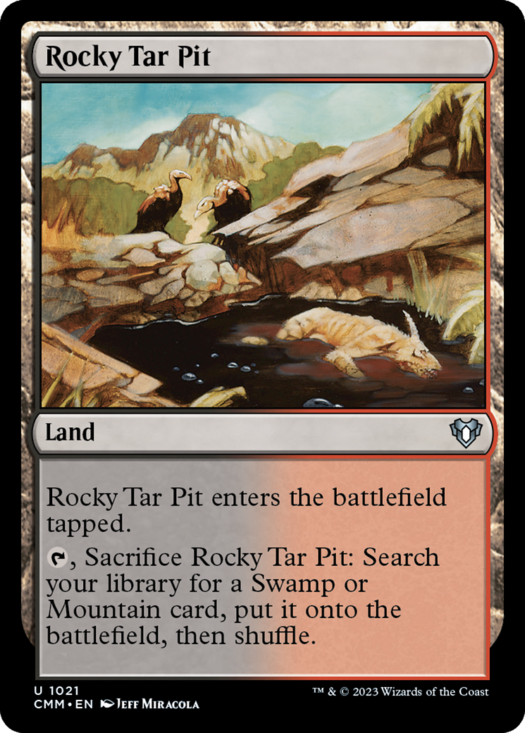 Rocky Tar Pit [Commander Masters] | Grognard Games