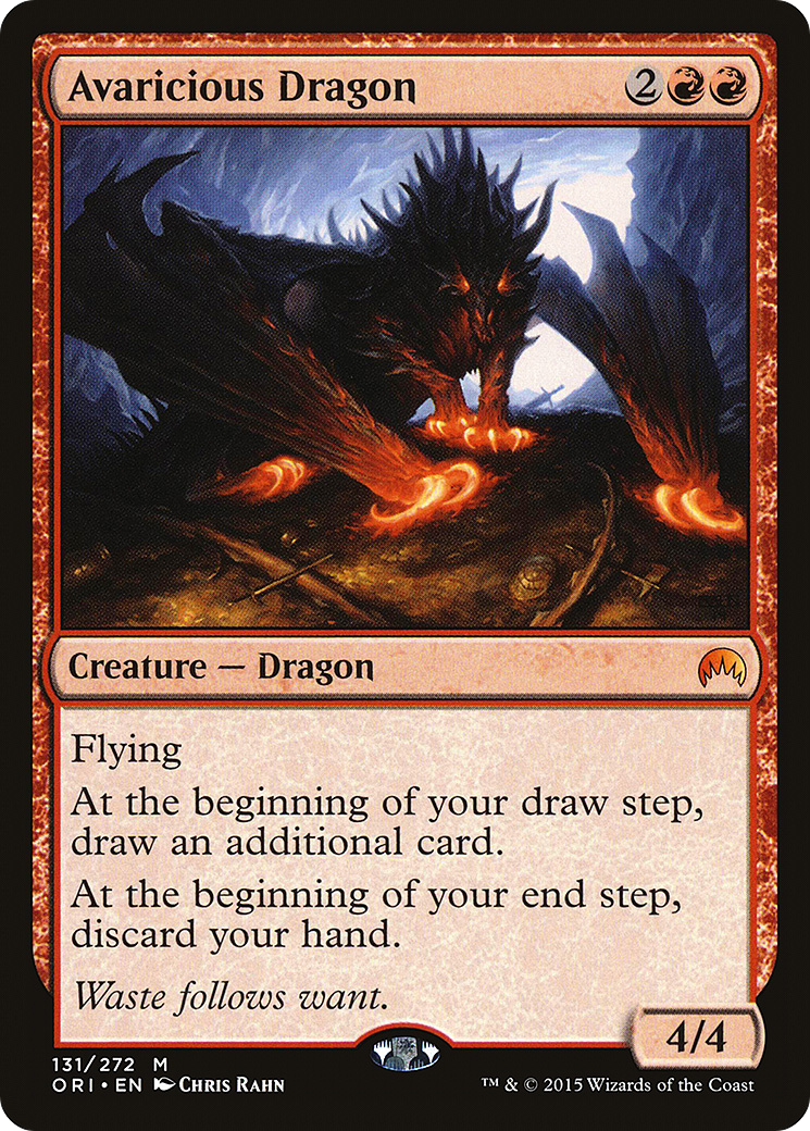 Avaricious Dragon (ORI-131) - Magic Origins | Grognard Games
