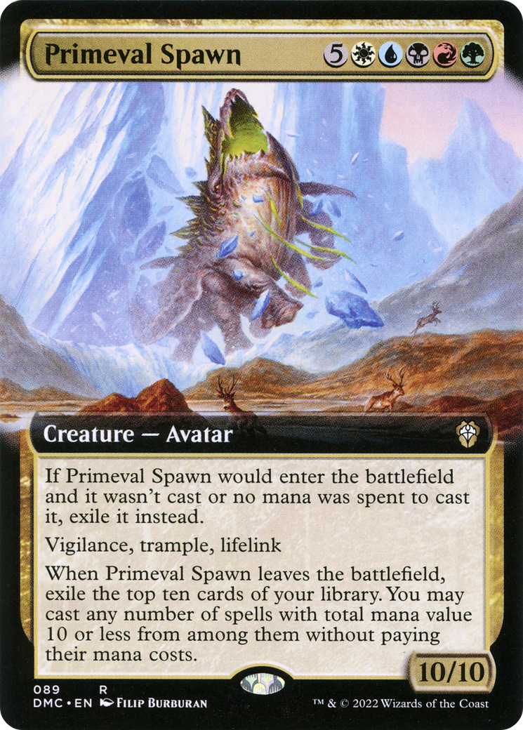 Primeval Spawn (Extended Art) [Dominaria United Commander] | Grognard Games