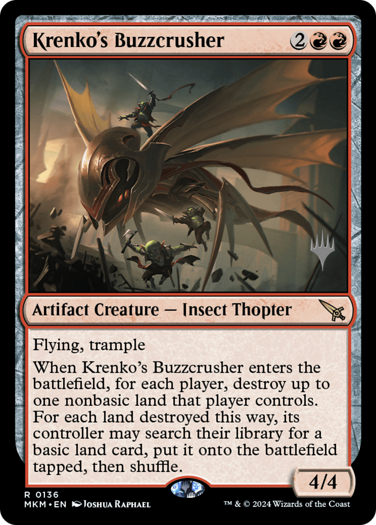 Krenko's Buzzcrusher (Promo Pack) [Murders at Karlov Manor Promos] | Grognard Games