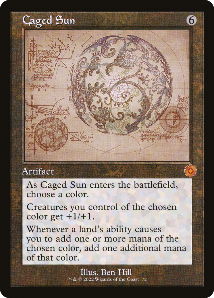 Caged Sun (Retro Schematic) [The Brothers' War Retro Artifacts] | Grognard Games