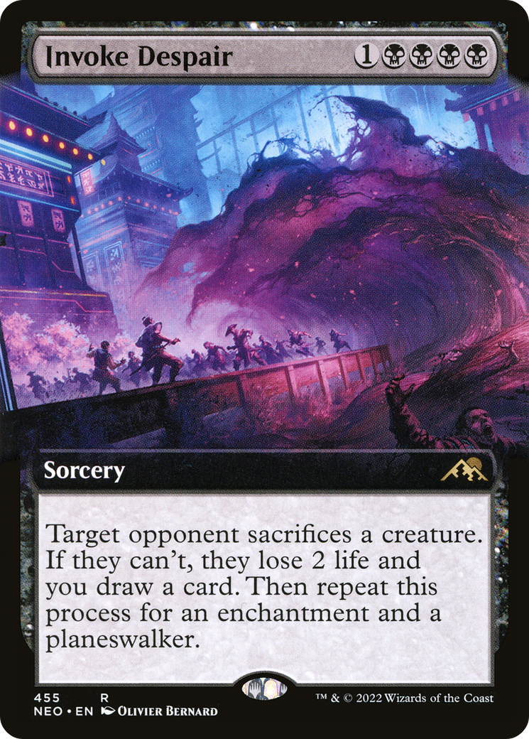 Invoke Despair (Extended Art) [Kamigawa: Neon Dynasty] | Grognard Games