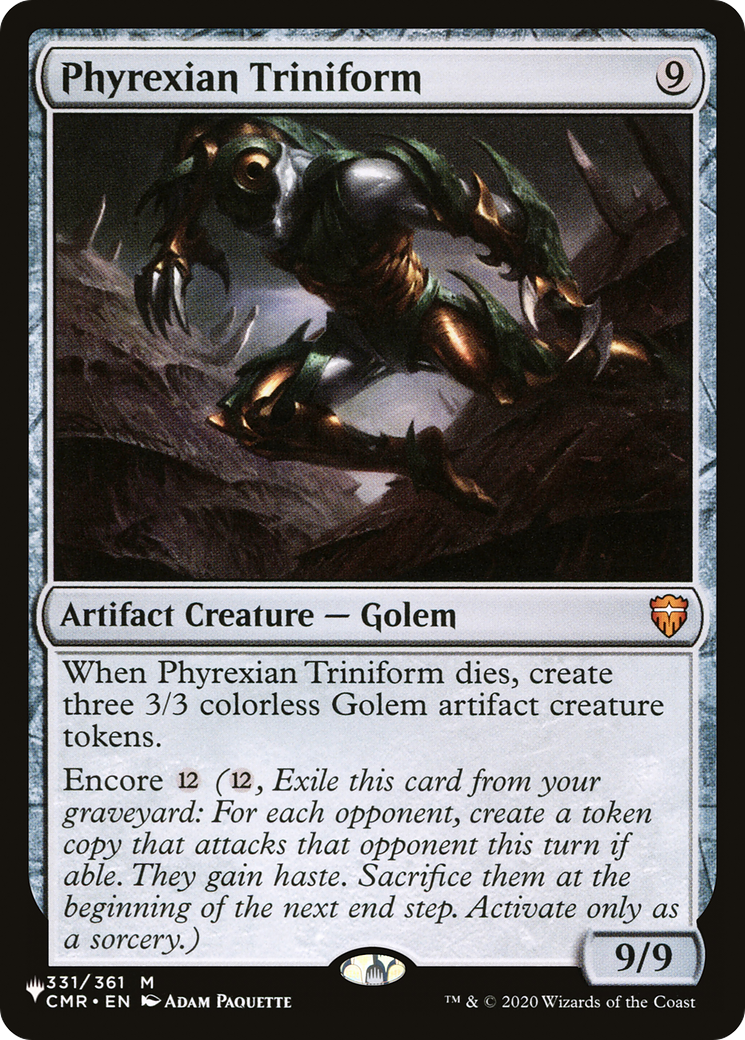 Phyrexian Triniform [The List] | Grognard Games
