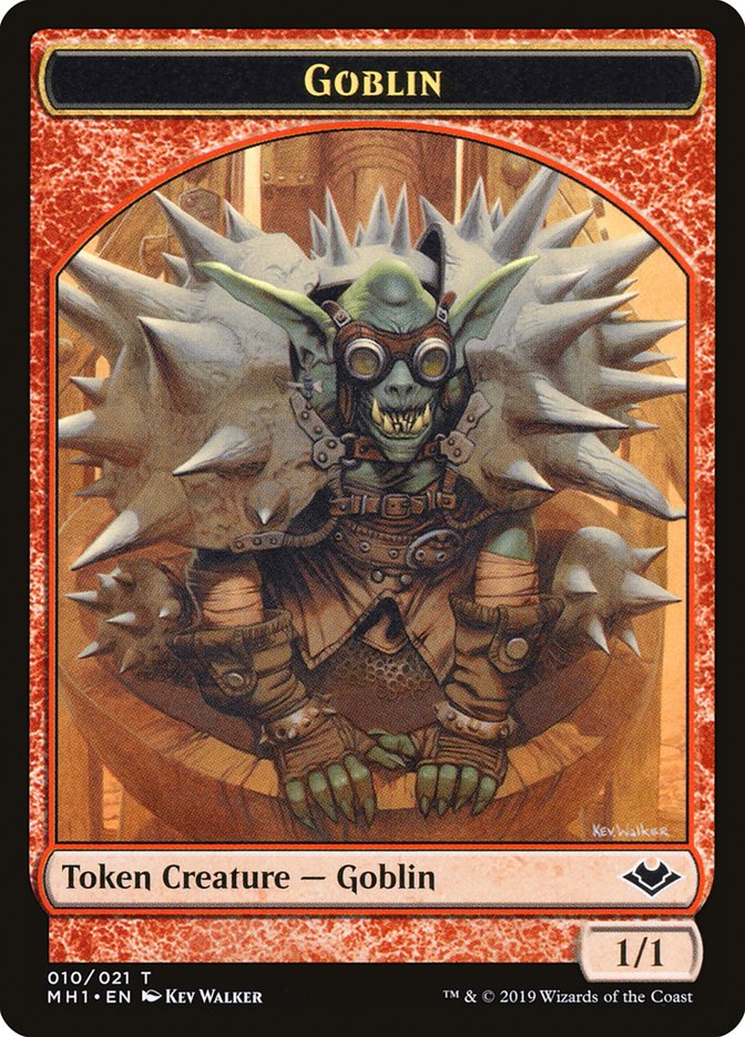 Goblin (010) // Wrenn and Six Emblem Double-Sided Token [Modern Horizons Tokens] | Grognard Games