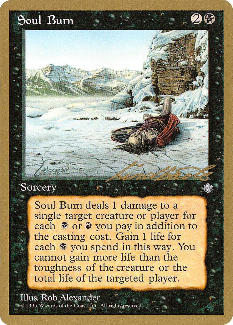 Soul Burn (Leon Lindback) [Pro Tour Collector Set] | Grognard Games