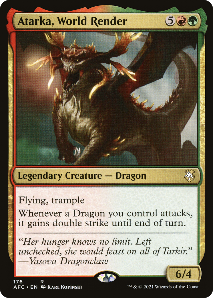 Atarka, World Render [Dungeons & Dragons: Adventures in the Forgotten Realms Commander] | Grognard Games