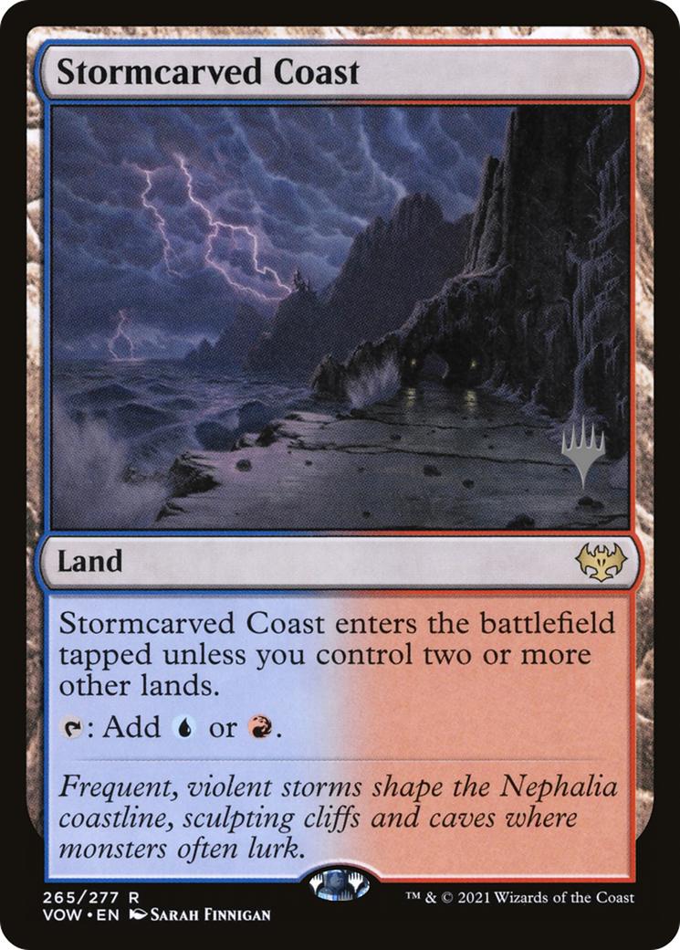 Stormcarved Coast (Promo Pack) [Innistrad: Crimson Vow Promos] | Grognard Games
