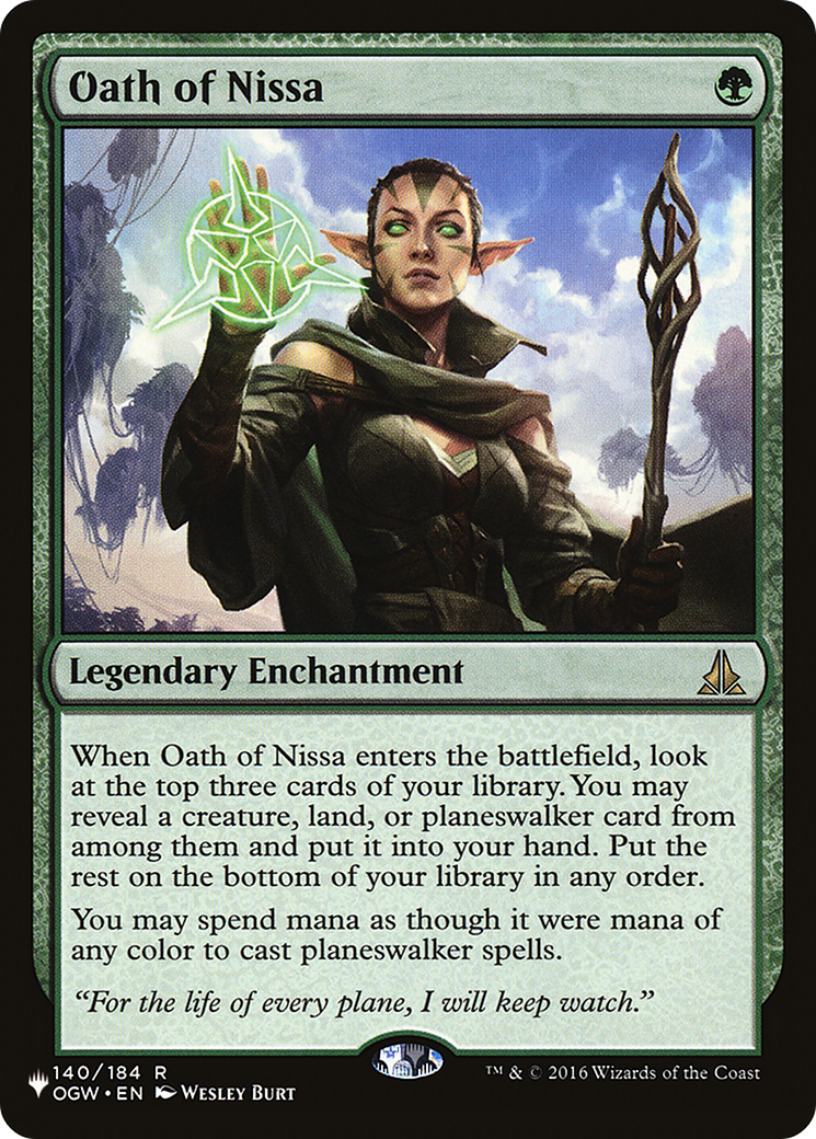 Oath of Nissa [The List] | Grognard Games
