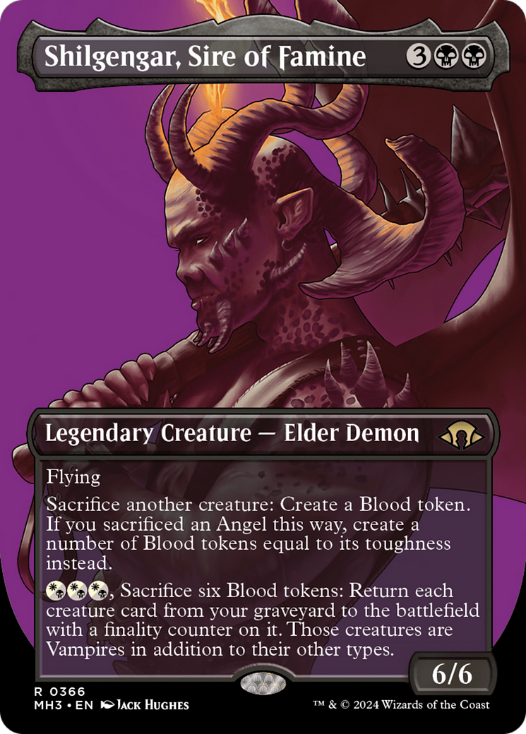 Shilgengar, Sire of Famine (Borderless) [Modern Horizons 3] | Grognard Games