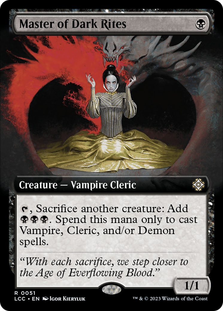 Master of Dark Rites (Extended Art) [The Lost Caverns of Ixalan Commander] | Grognard Games