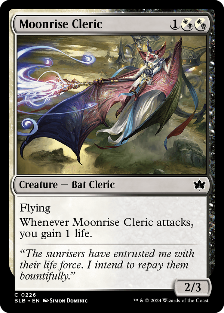 Moonrise Cleric [Bloomburrow] | Grognard Games