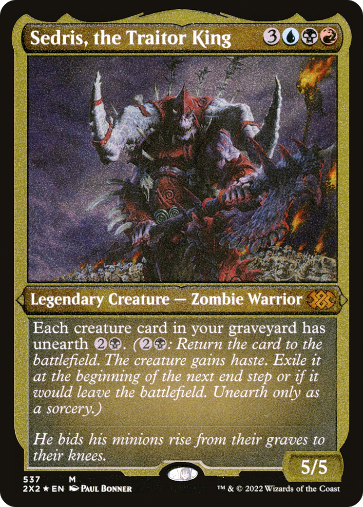 Sedris, the Traitor King (Foil Etched) (2X2-537) - Double Masters 2022 Foil | Grognard Games