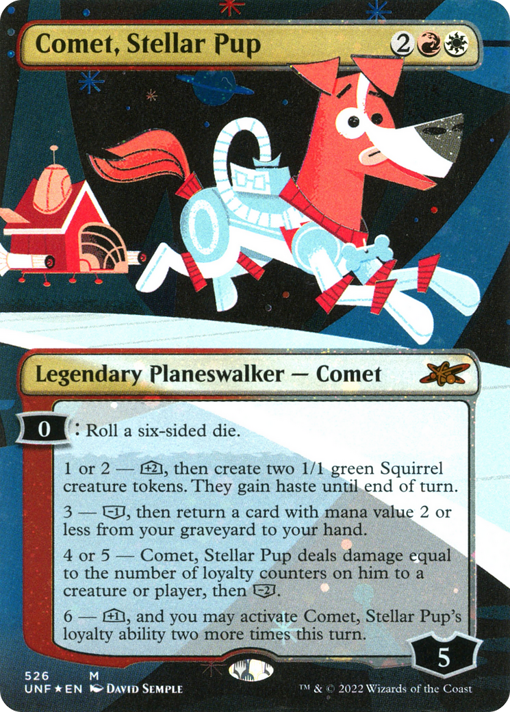 Comet, Stellar Pup (Borderless) (Galaxy Foil) [Unfinity] | Grognard Games