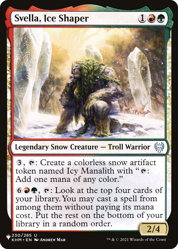 Svella, Ice Shaper [The List] | Grognard Games