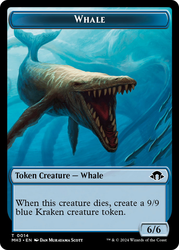 Whale // Energy Reserve Double-Sided Token [Modern Horizons 3 Tokens] | Grognard Games