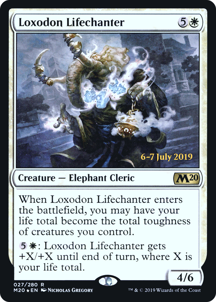 Loxodon Lifechanter  [Core Set 2020 Prerelease Promos] | Grognard Games