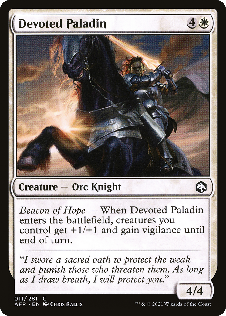 Devoted Paladin [Dungeons & Dragons: Adventures in the Forgotten Realms] | Grognard Games