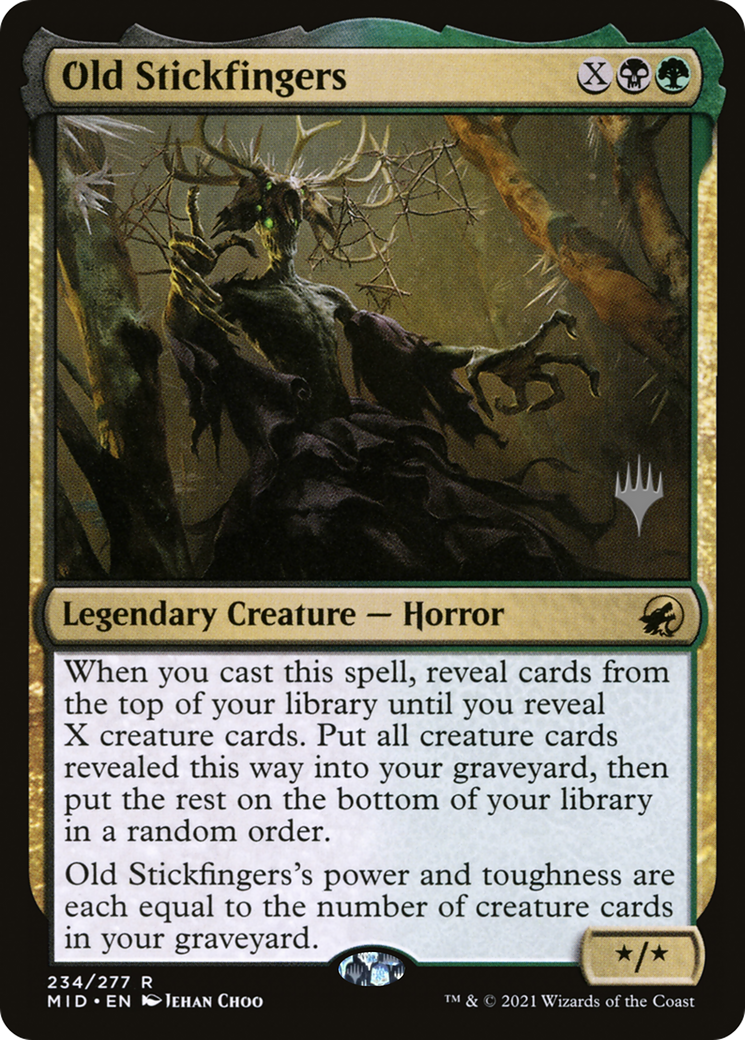 Old Stickfingers (Promo Pack) [Innistrad: Midnight Hunt Promos] | Grognard Games