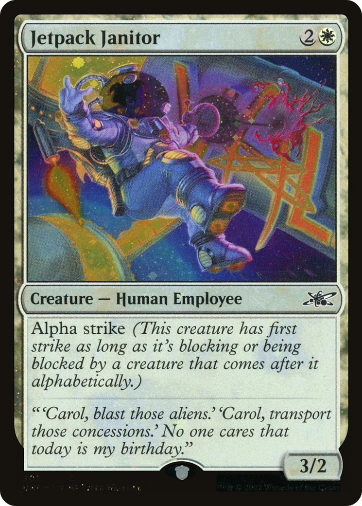 Jetpack Janitor (Galaxy Foil) [Unfinity] | Grognard Games
