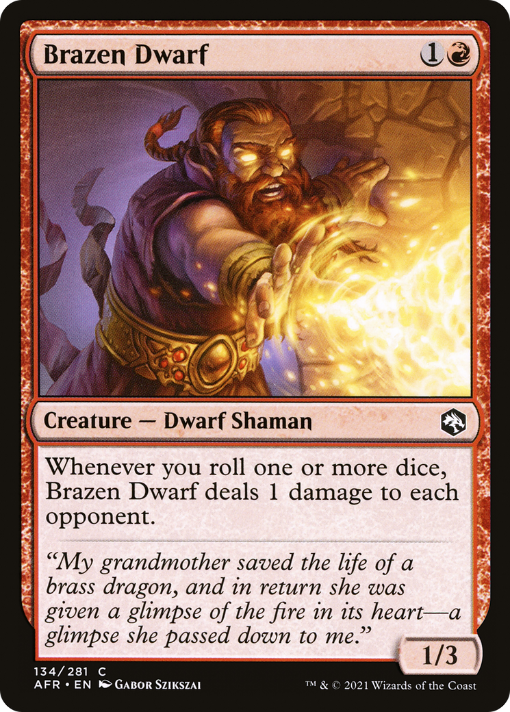 Brazen Dwarf [Dungeons & Dragons: Adventures in the Forgotten Realms] | Grognard Games