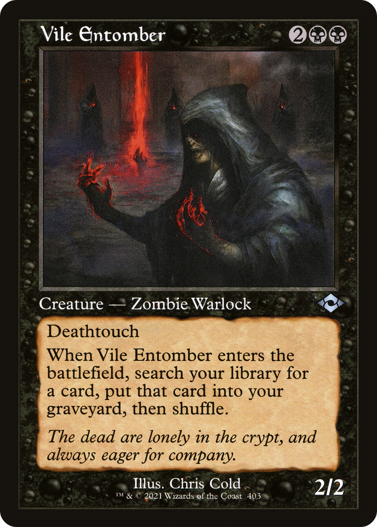 Vile Entomber (MH2-403) - Modern Horizons 2 Etched Foil | Grognard Games