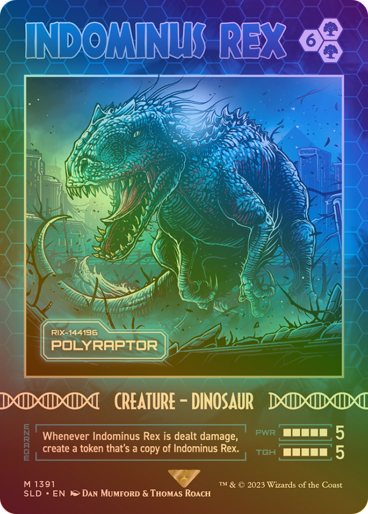 Indominus Rex - Polyraptor (Rainbow Foil) [Secret Lair Drop Series] | Grognard Games