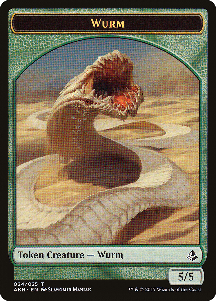 Wurm (AKH-024) - Amonkhet Tokens Foil | Grognard Games