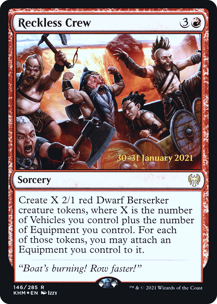 Reckless Crew [Kaldheim Prerelease Promos] | Grognard Games