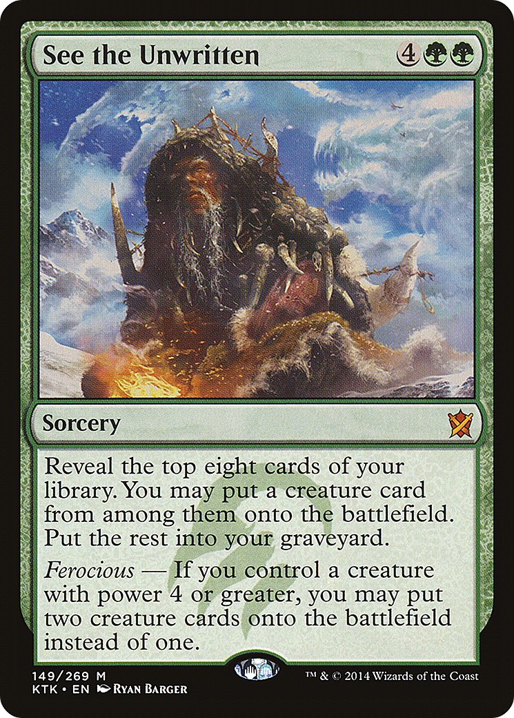 See the Unwritten [Khans of Tarkir] | Grognard Games