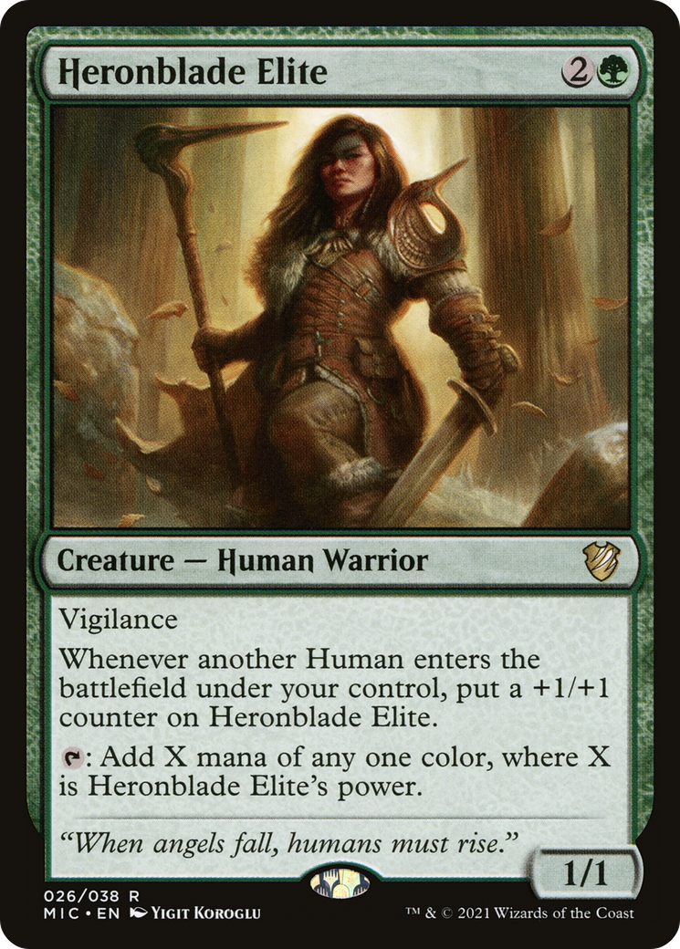 Heronblade Elite [Innistrad: Midnight Hunt Commander] | Grognard Games