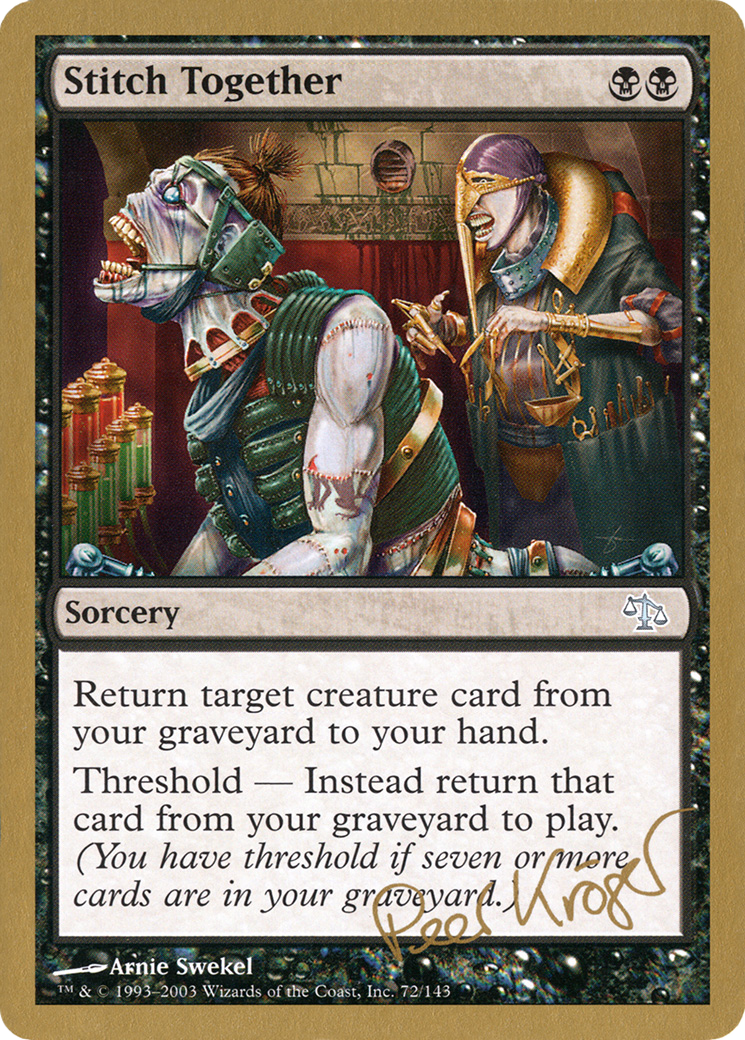 Stitch Together (Peer Kroger) [World Championship Decks 2003] | Grognard Games