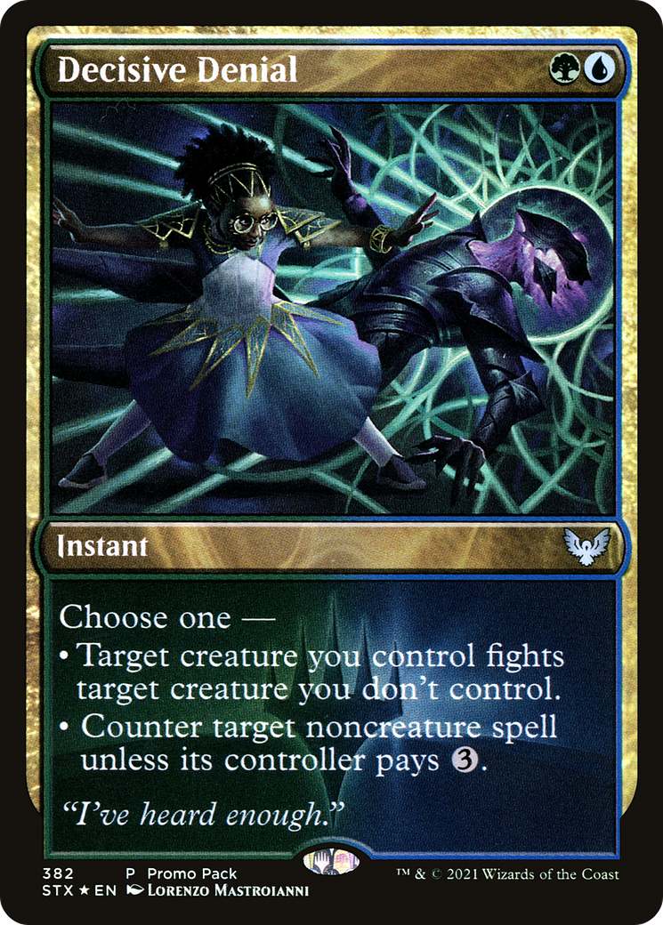 Decisive Denial (Promo Pack) [Strixhaven: School of Mages Promos] | Grognard Games