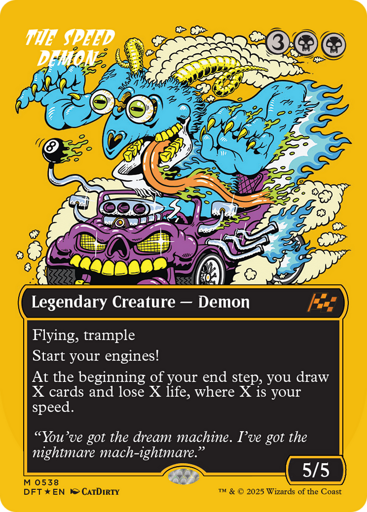 The Speed Demon (Borderless) (First-Place Foil) [Aetherdrift] | Grognard Games