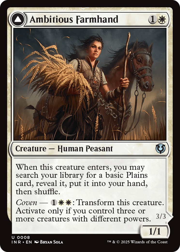 Ambitious Farmhand // Seasoned Cathar [Innistrad Remastered] | Grognard Games
