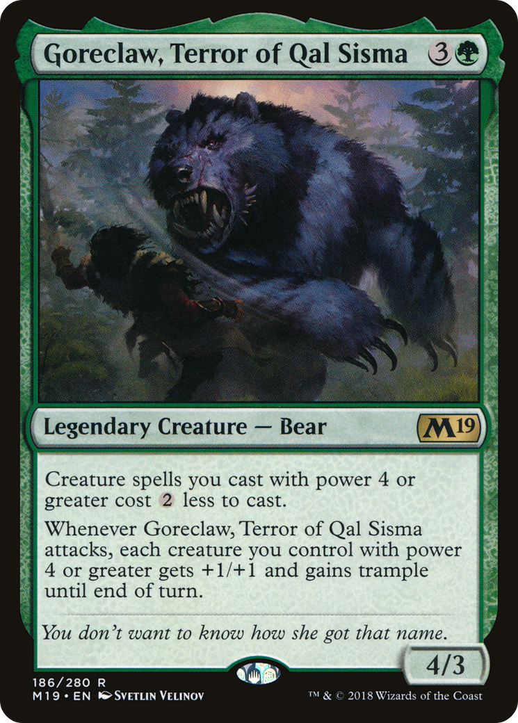 Goreclaw, Terror of Qal Sisma [Core Set 2019] | Grognard Games