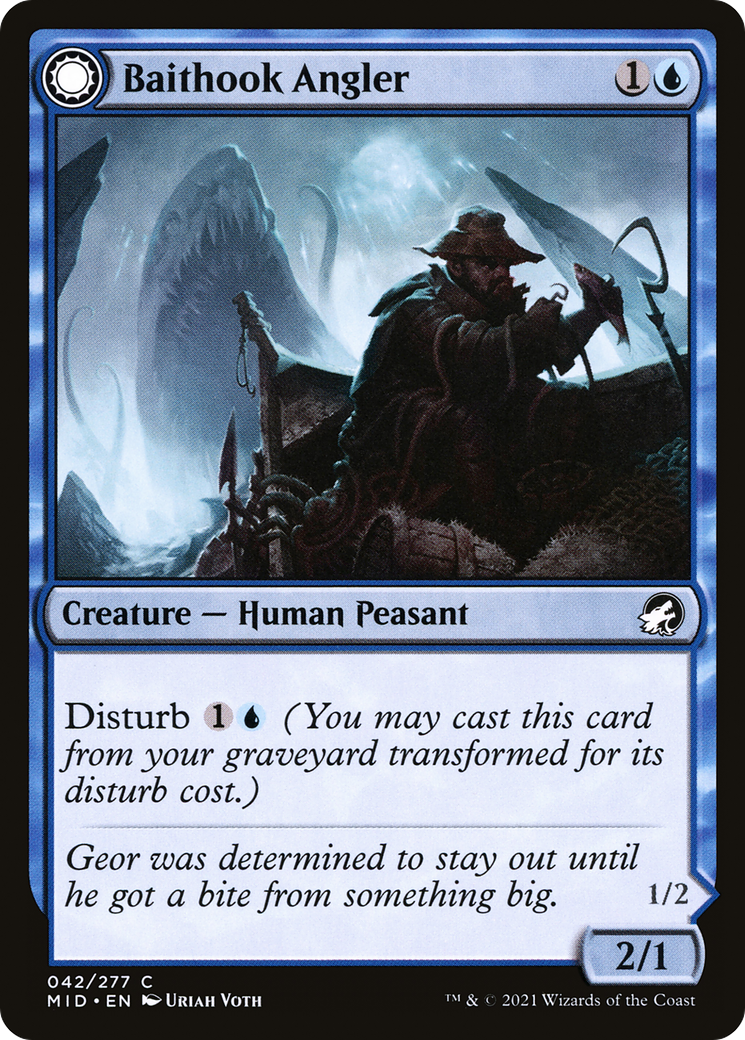 Baithook Angler // Hook-Haunt Drifter [Innistrad: Midnight Hunt] | Grognard Games