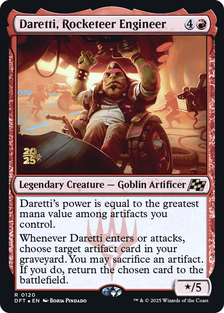 Daretti, Rocketeer Engineer [Aetherdrift Prerelease Promos] | Grognard Games