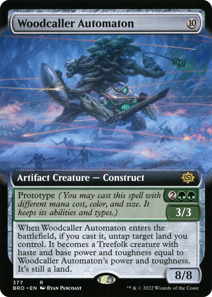 Woodcaller Automaton (BRO-377) - The Brothers' War: (Extended Art) Foil | Grognard Games