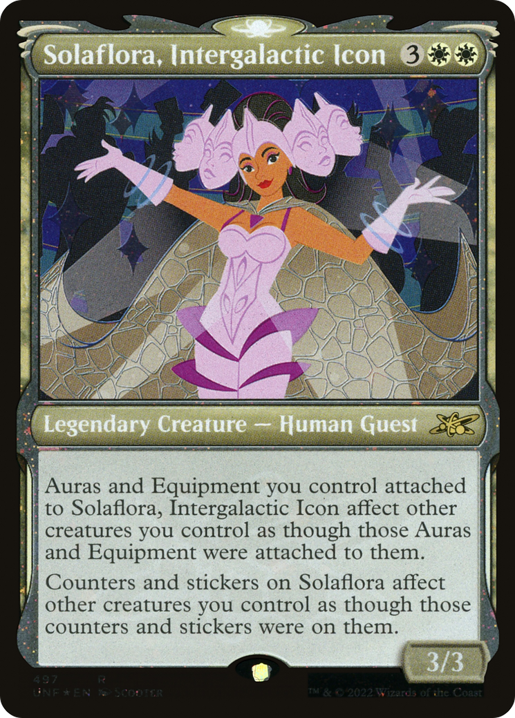Solaflora, Intergalactic Icon (Showcase) (Galaxy Foil) [Unfinity] | Grognard Games