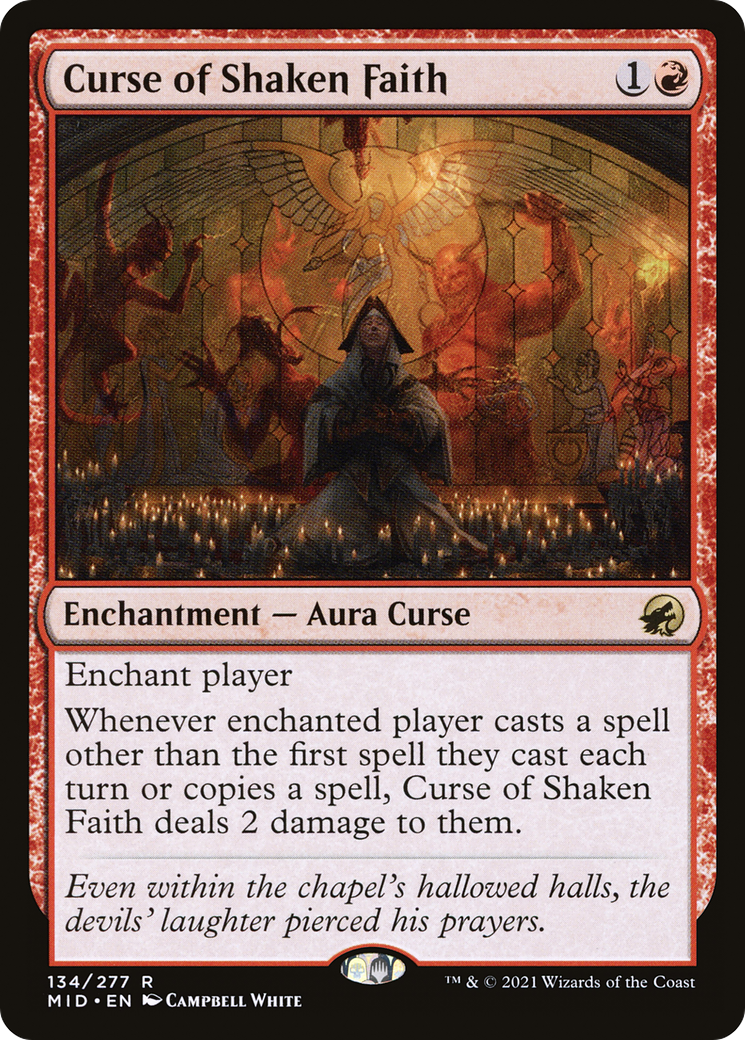 Curse of Shaken Faith [Innistrad: Midnight Hunt] | Grognard Games