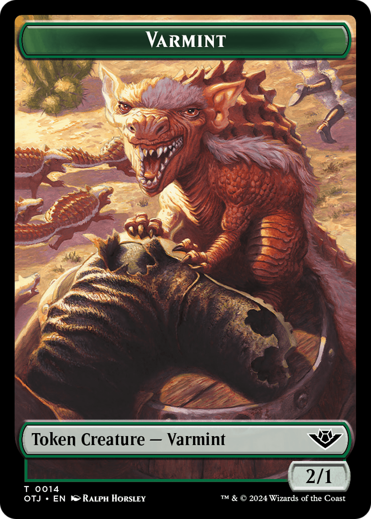 Varmint Token [Outlaws of Thunder Junction Tokens] | Grognard Games