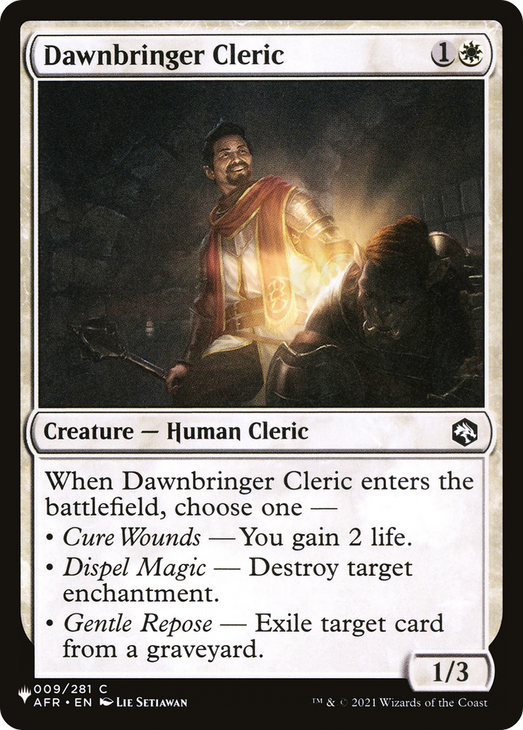 Dawnbringer Cleric [The List Reprints] | Grognard Games