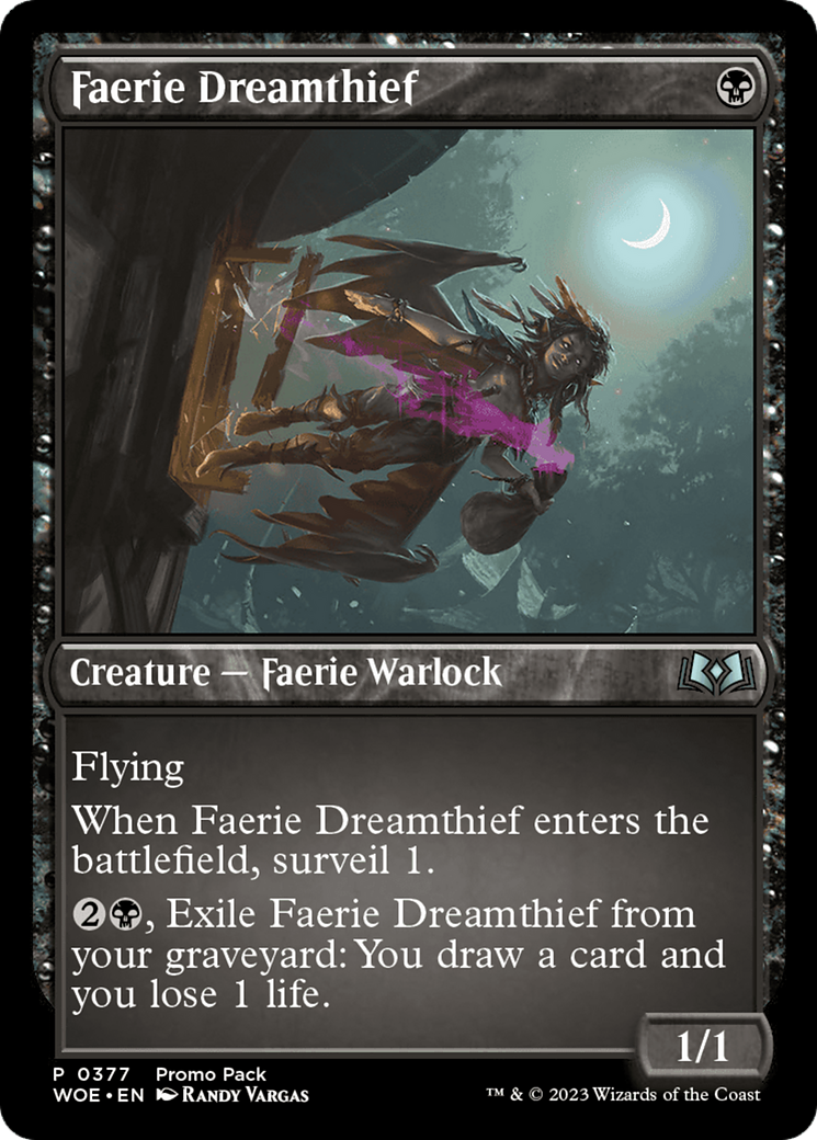 Faerie Dreamthief (Promo Pack) [Wilds of Eldraine Promos] | Grognard Games