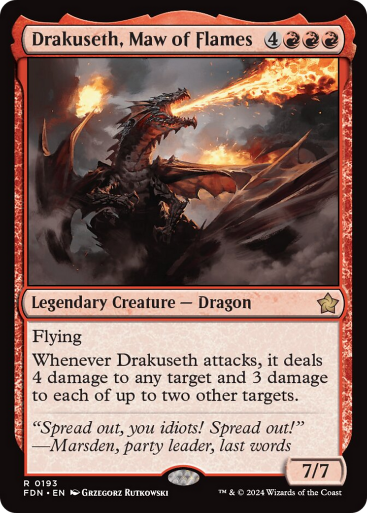 Drakuseth, Maw of Flames [Foundations] | Grognard Games