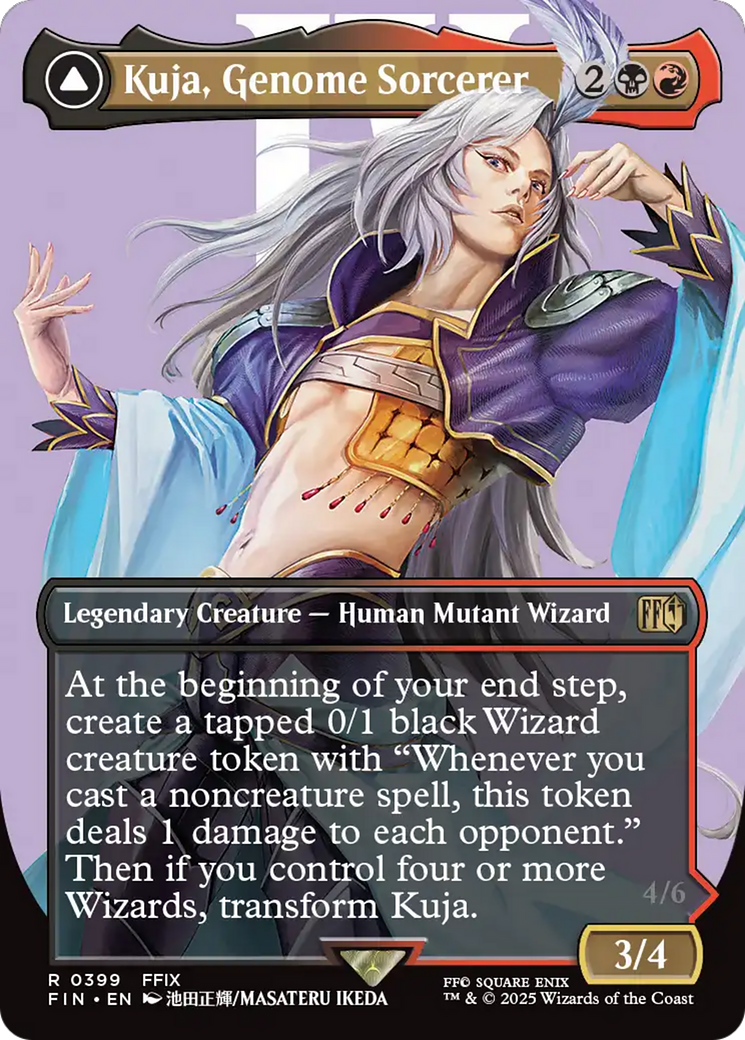 Kuja, Genome Sorcerer // Trance Kuja, Fate Defied (FIN-399) - FINAL FANTASY (Borderless) | Grognard Games